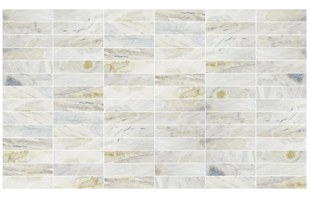 Versilia River Blu 3" x 12" Honed Marble Mosaic - image 3