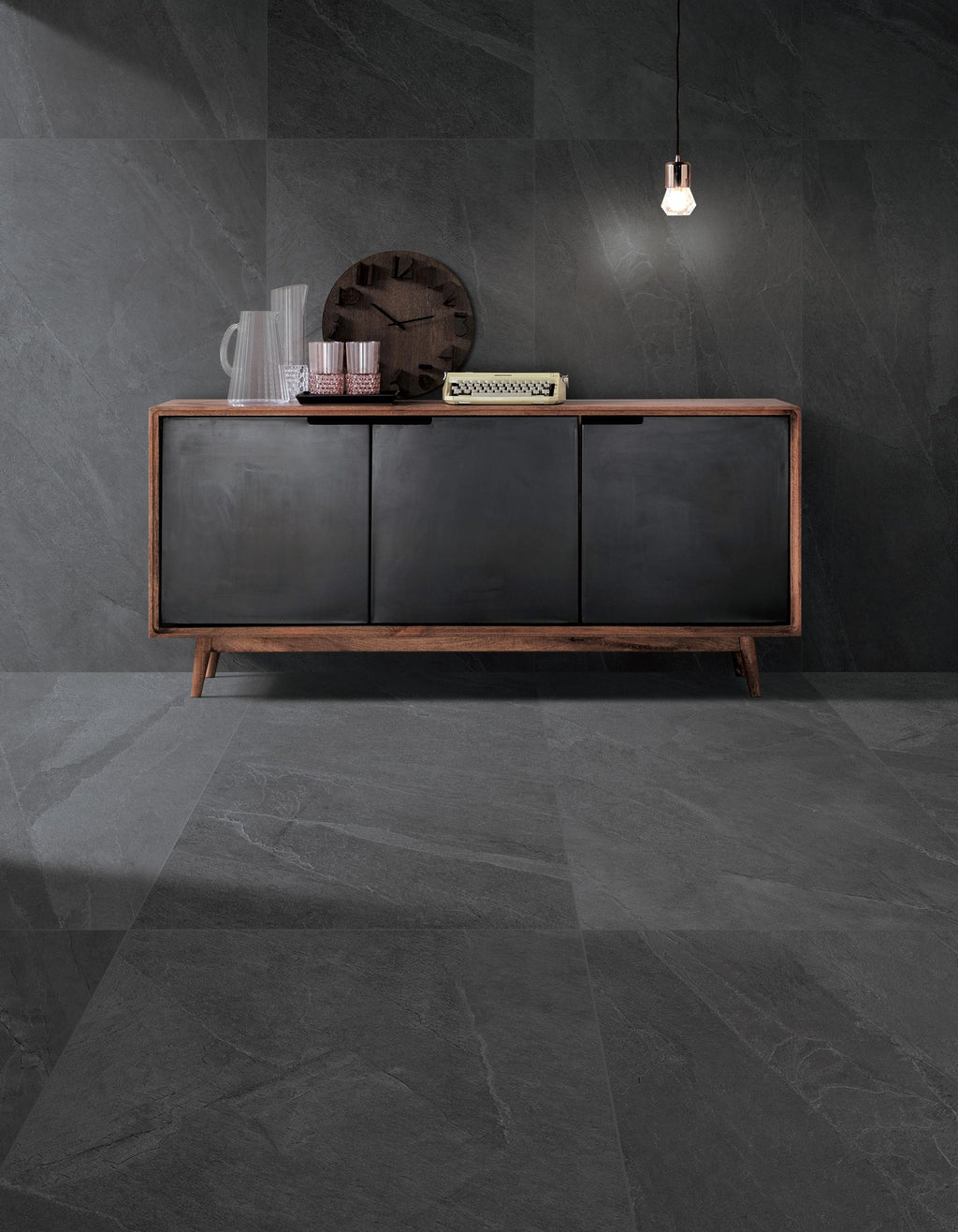 Volcanic Nero Matte Porcelain Tile