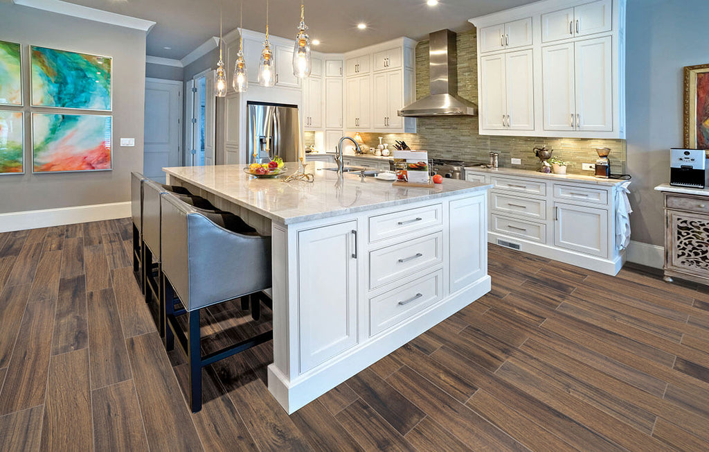 Palmetto Walnut 6"x36" Matte Porcelain Tile - image 2