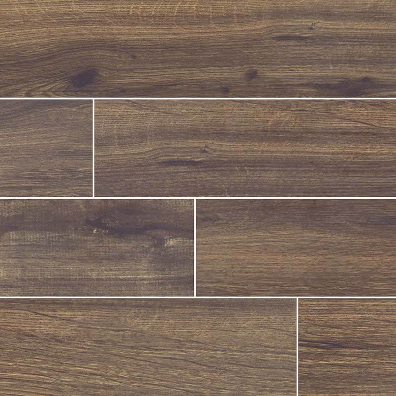Palmetto Walnut 6"x36" Matte Porcelain Tile - image 1