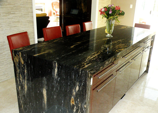 Quartzite Waterfall With 2.5" Edge Profile