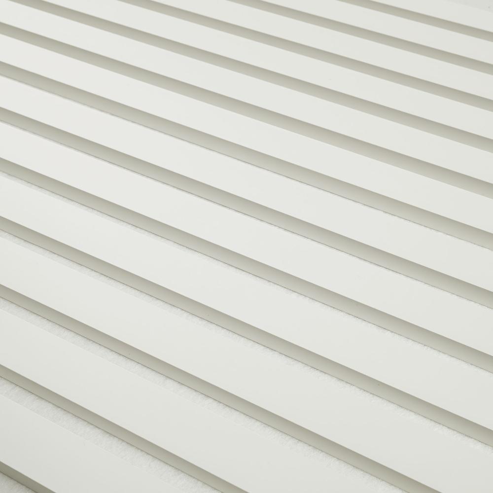 White Acoustic Painted Slat Wall Panel 9.5" x 94.5"