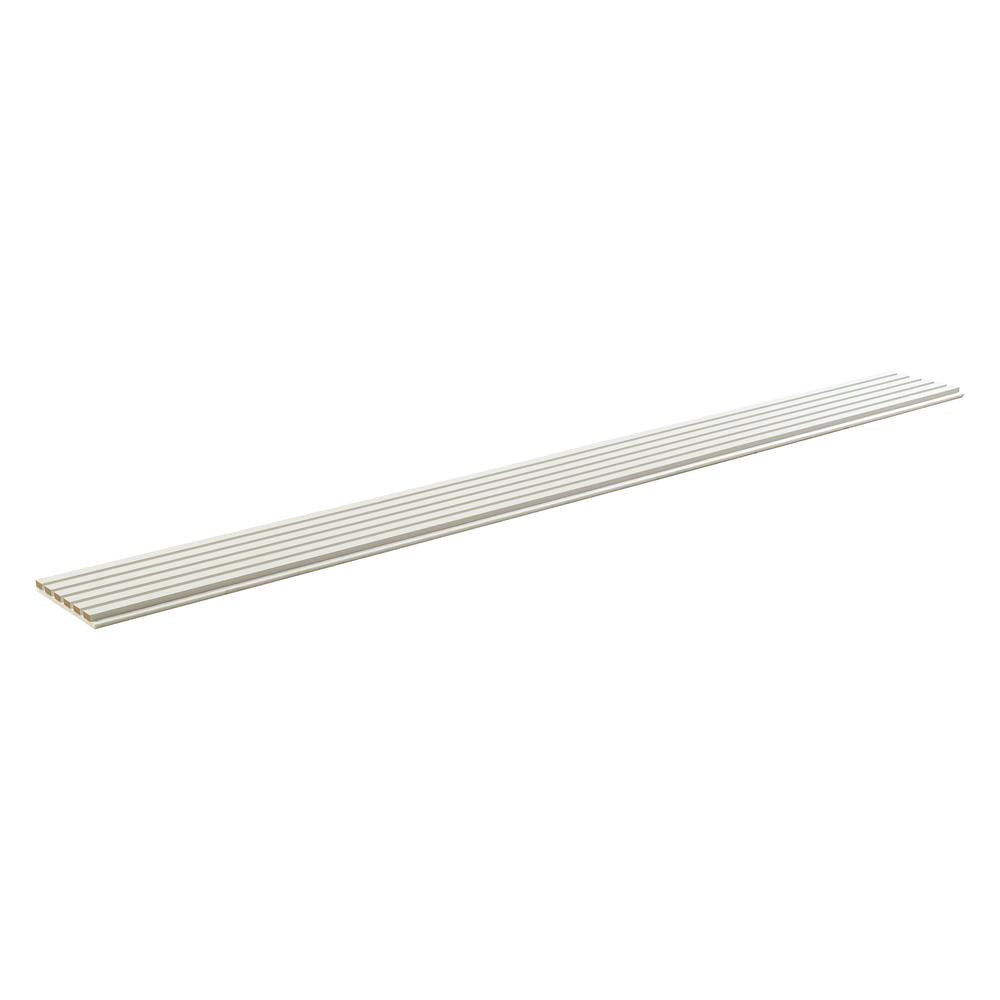 White Acoustic Painted Slat Wall Panel 9.5" x 94.5"