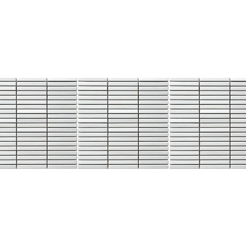 White Matchstick 3/8"x3-5/8" Porcelain Mosaic