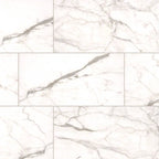 Essentials White Vena 12"x24" Matte Porcelain Tile - image 1