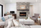 XL Silver Travertine Ledger Panel - image 6