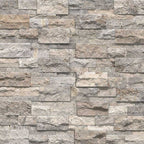 XL Silver Travertine Ledger Panel - image 2