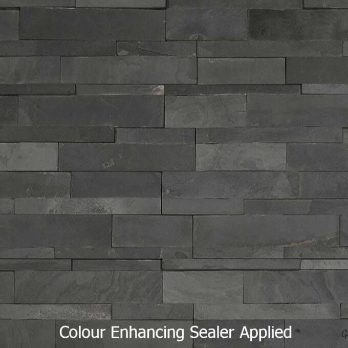 Black Slate Ledger Panel 6"x24"