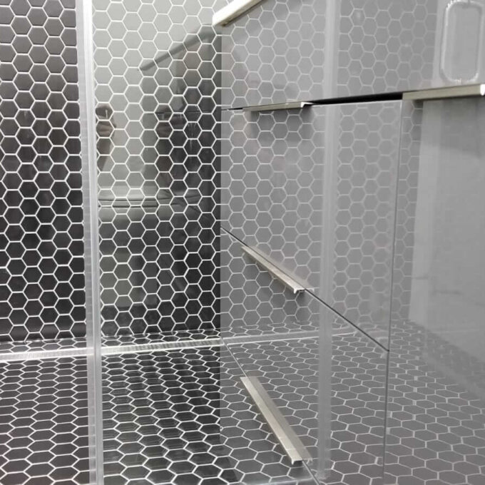 Ontario 2" Hexagon Black