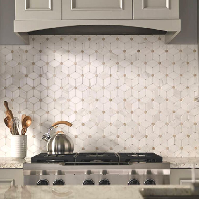 Cecily Polished Marble Mosaic