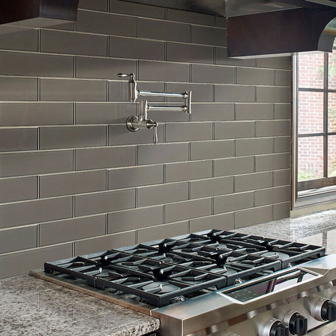 Champagne Glass Bevel 4x12