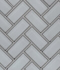 Ice Bevel Herringbone Glass Mosaic