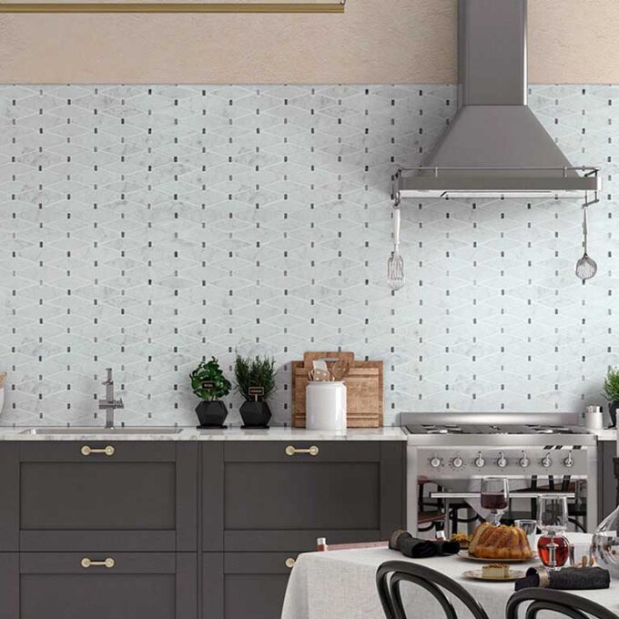 Marbella Diamond Marble Mosaic