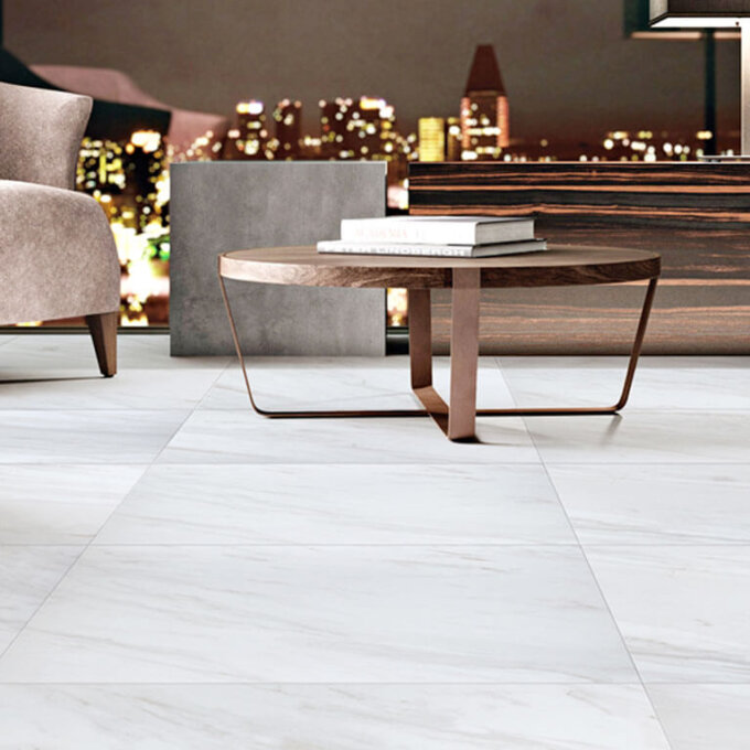 Eterna Volkas White Porcelain Tile
