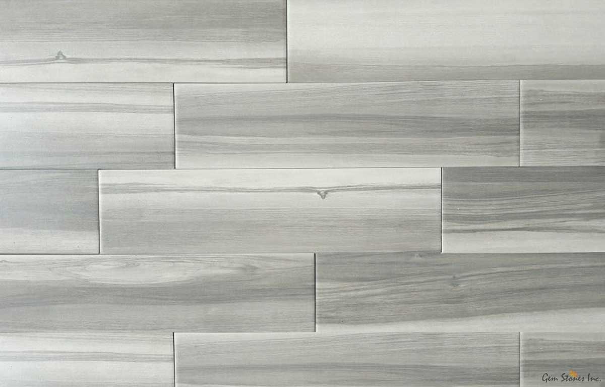 Urban Grey White 6 X 24 Matte Porcelain Tile Gem Stones Tiles Counter Tops