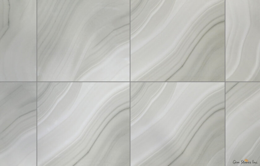 Agatha Grey 24x24 Polished Porcelain Tile