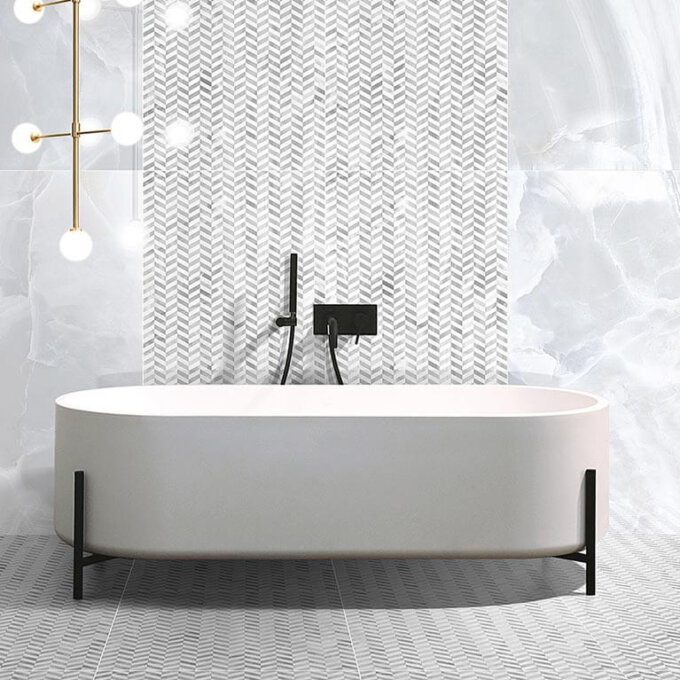 Nolita Bianco White Porcelain Tile