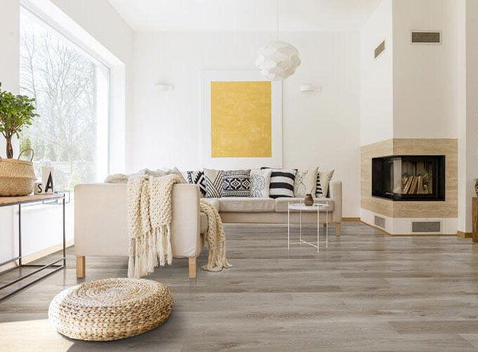 Prescott Whitfield Grey 7"x48" Vinyl Tile