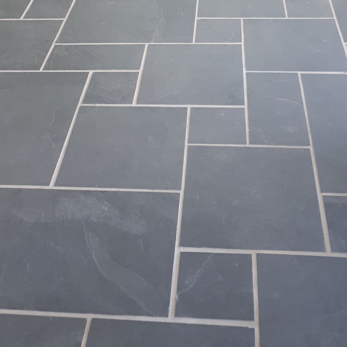 Montauk Blue Ashlar Pattern Slate Tile