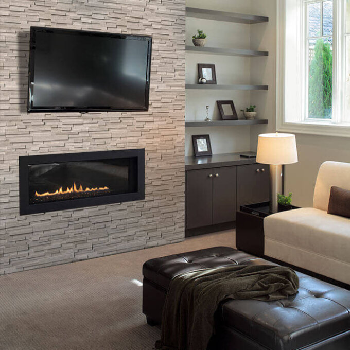 White Oak 3D Honed Ledge Panel