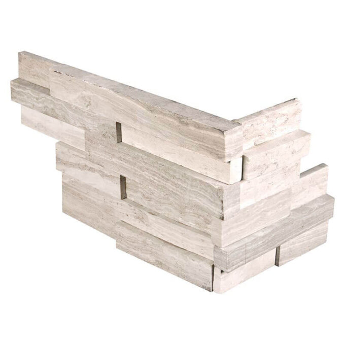 White Oak 3D Honed Ledge Panel