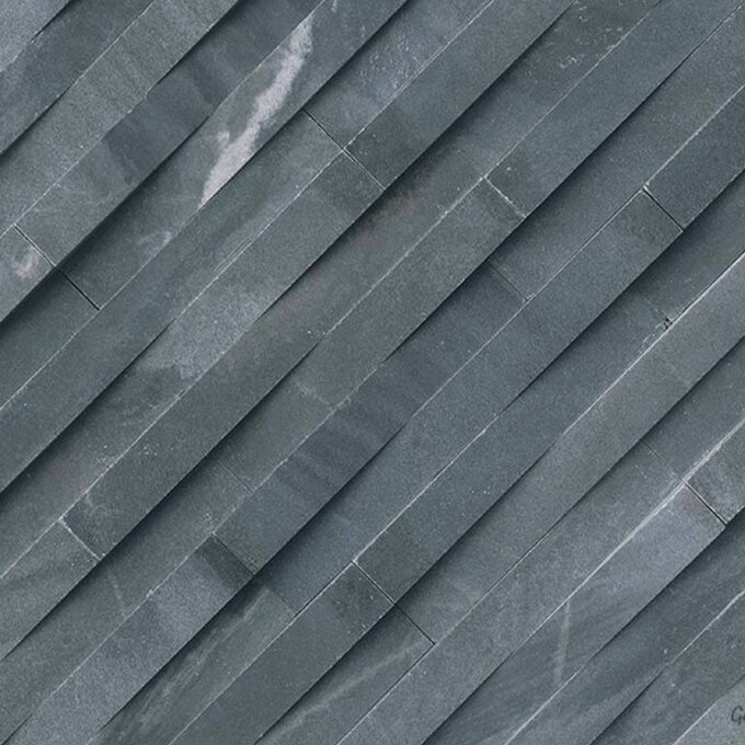 Cosmic Black 3D Wave Stone Panels