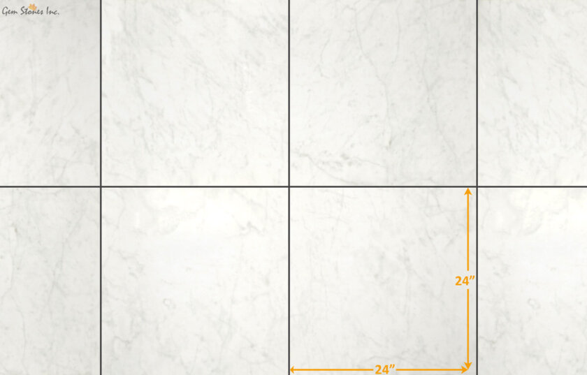 Eterna Carrara White 24x24 Porcelain Tile