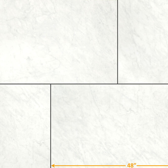 Eterna Carrara White Porcelain Tile