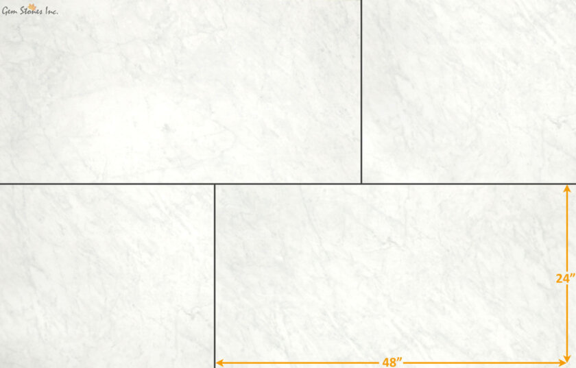 Eterna Carrara White 24x48 Porcelain Tile