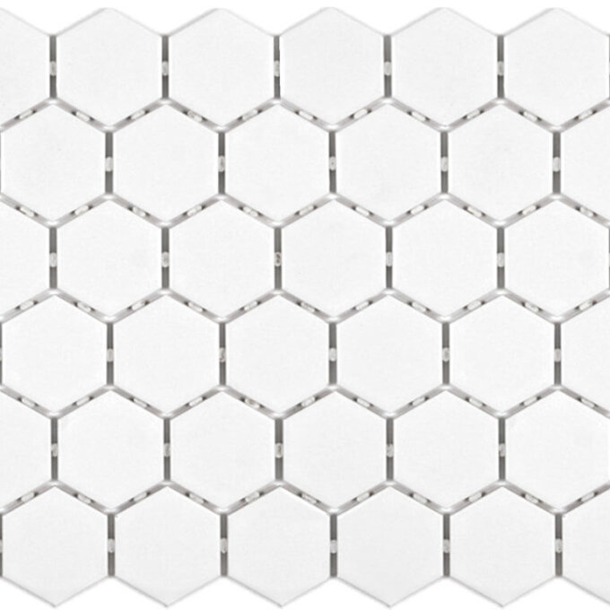 Ontario 2" Hexagon Snow White