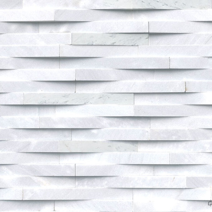 Cosmic White 3D Wave Panels
