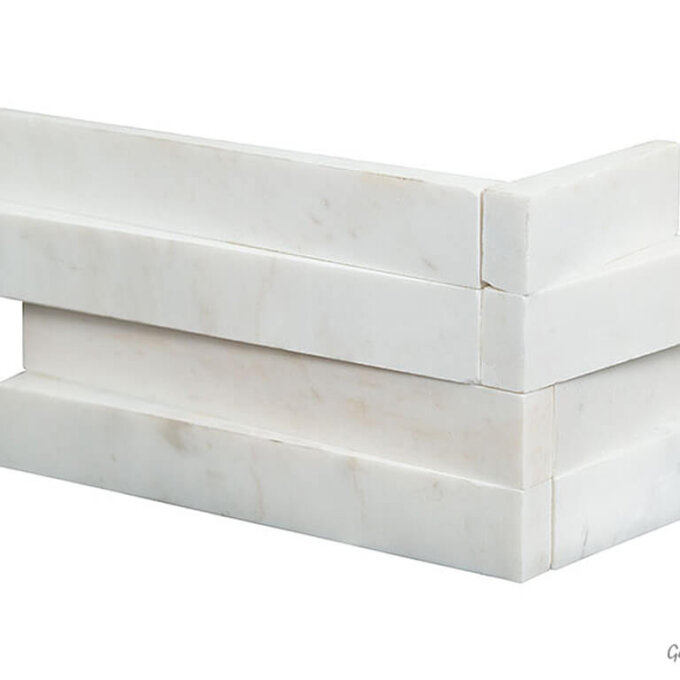 Cosmic White 3D Wave Stone Panels