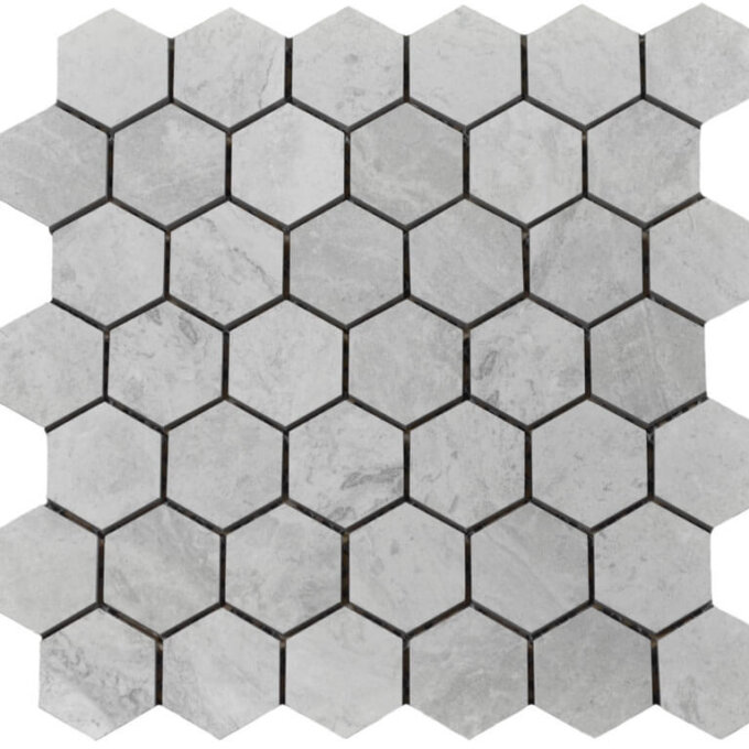 Eterna Imperial Grey Hexagon Mosaic