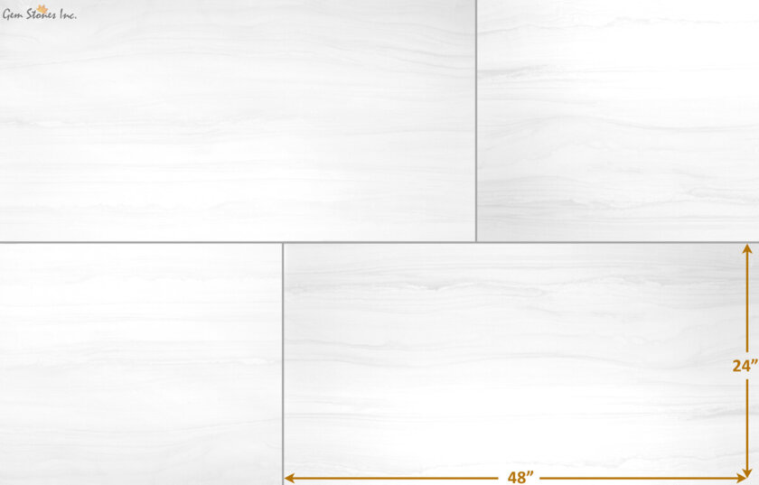 Timeless White Porcelain Tile Gem Stones Tiles Counter Tops   Timeless White 24x48 Porcelain Tile 840x537 