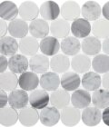 2 Inch Cool Circle Polished Marble Mosaic