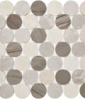 2 Inch Warm Circle Polished Marble Mosaic
