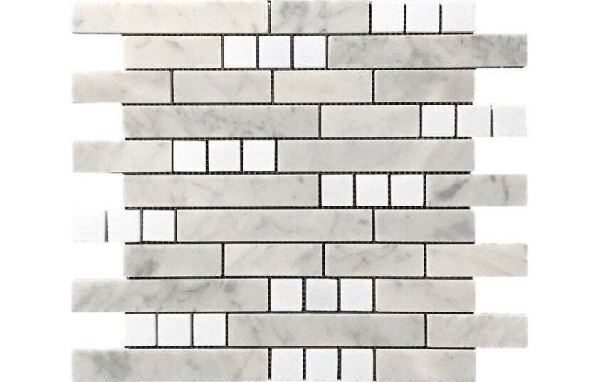 Aspire Carrara Thassos Marble Mosaic