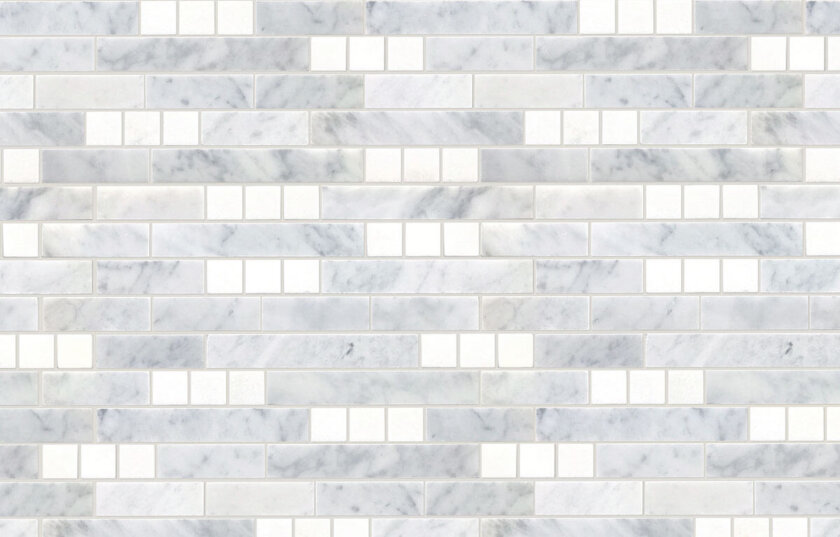 Aspire Carrara Thassos Marble Mosaic Variation