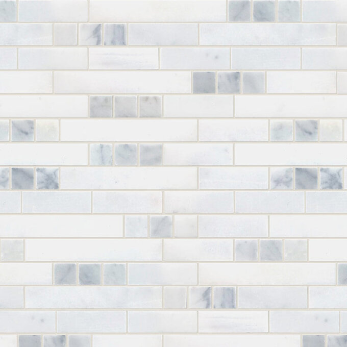 Aspire Marble Ice White+Carrara Mosaic