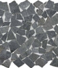 Basalt Pebbles Honed Marble Mosaic