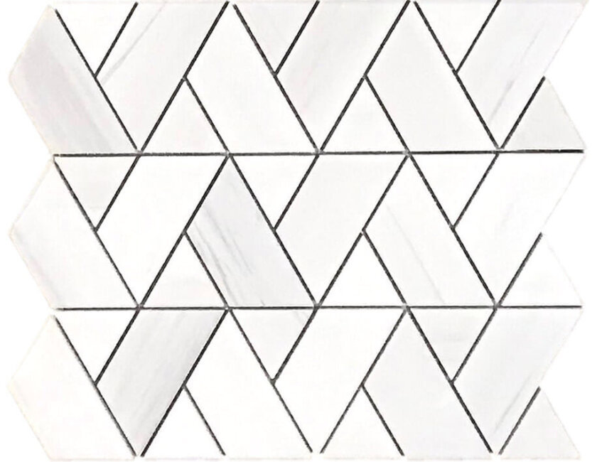 Dolomite Herringweave Marble Mosaic