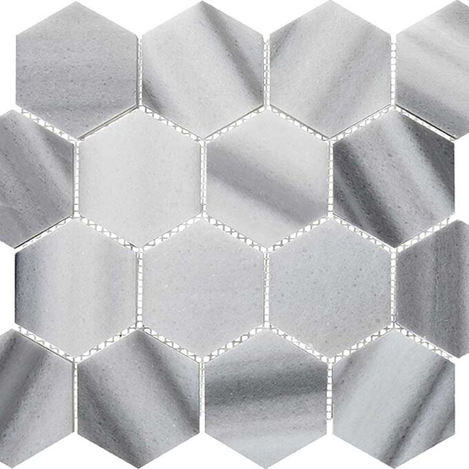 Equator Marble 3" Hexagon Polished Mosaic