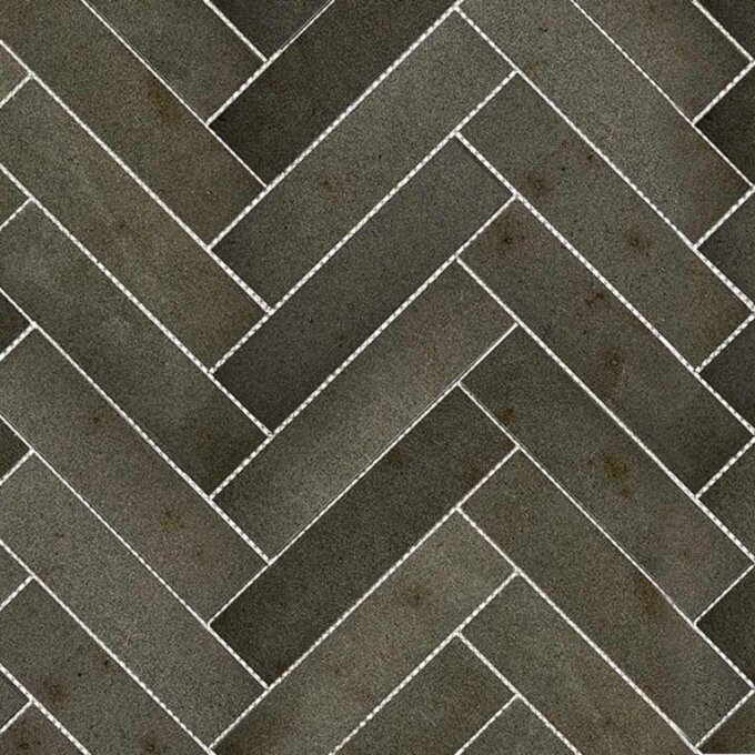Basalt Marble 2"x8" Herringbone Polished Mosaic