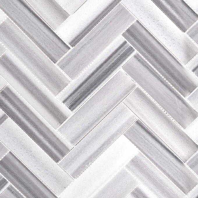 Equator Marble 2"x8" Herringbone Polished Mosaic