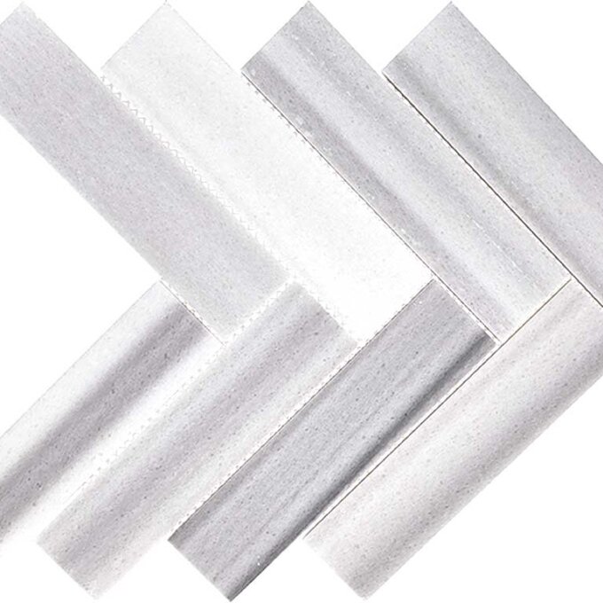 Equator Marble 2"x8" Herringbone Polished Mosaic