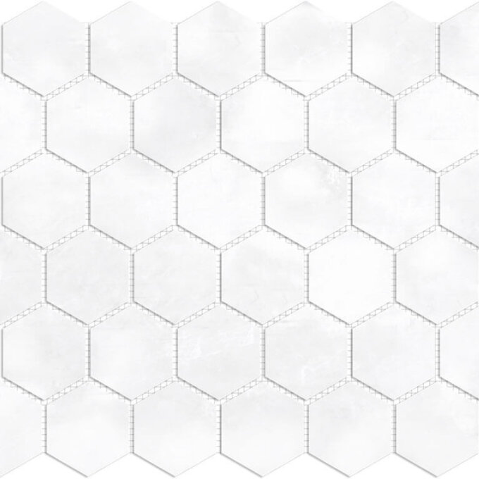 Ice White Marble Hexagon Mosaic
