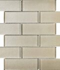 Uno 2x6 Taupe Glass Mosaic