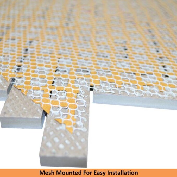 Eterna Calacatta Taupe 1"x3" Herringbone Mosaic