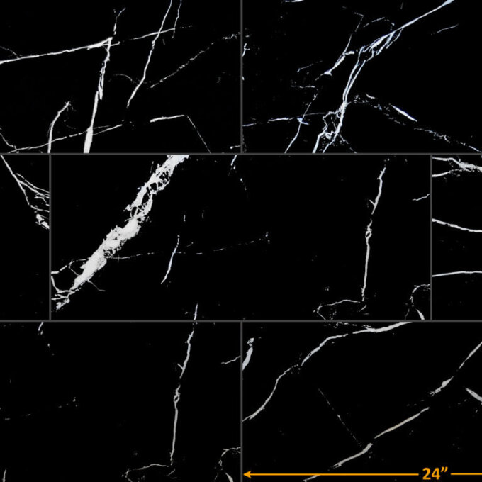 Eterna Nero Marquina Porcelain Tile