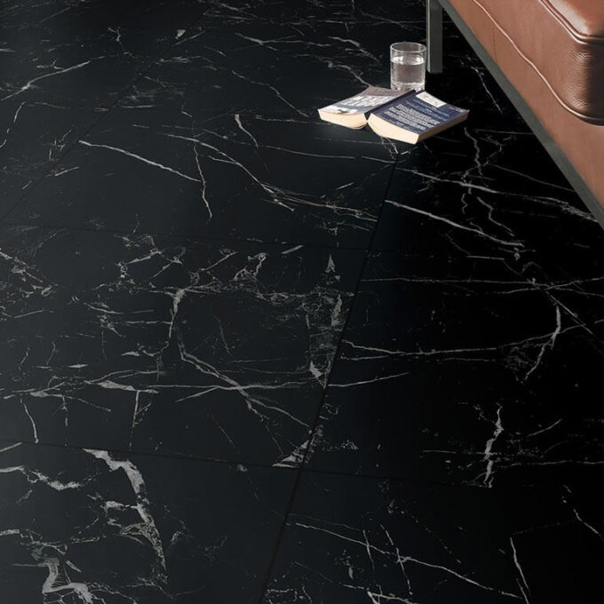 Eterna Nero Marquina Porcelain Tile